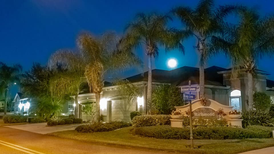 Night Shot of Kings Point Home