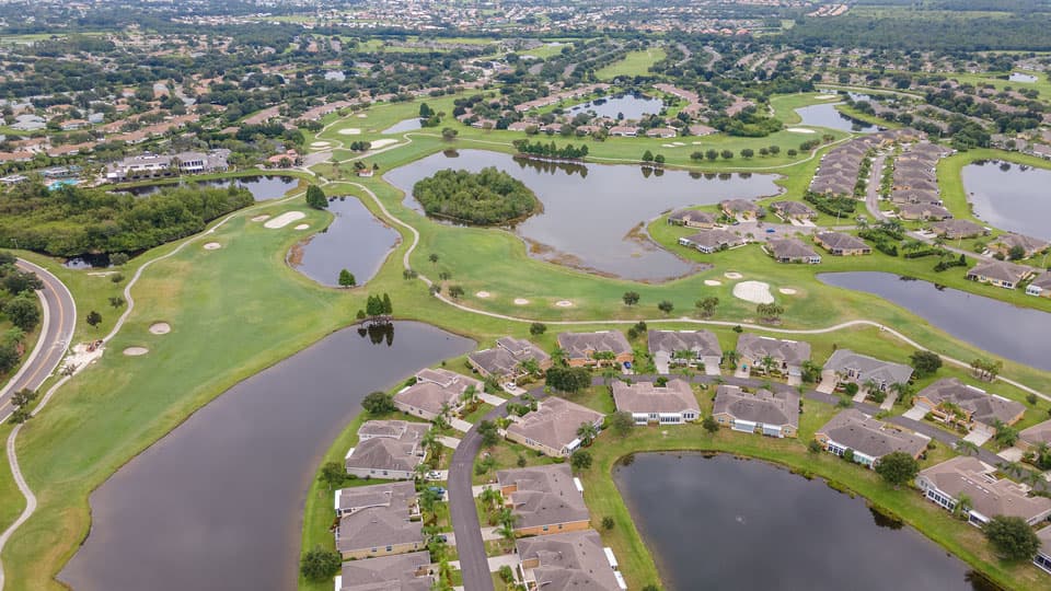Kings Point Active Lifestyle Homes With Pond and Gold Course